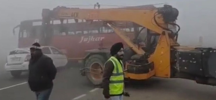 One Killed, Five Injured in Major Road Accident in Ludhiana