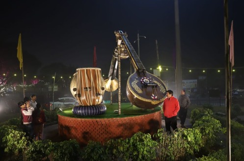 Jalandhar: Doaba Chowk renamed Shree Baba Harivallabh Chowk, Musical Sculptures unveiled