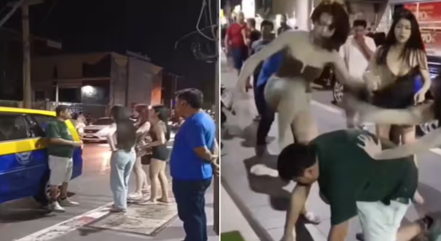 Indian Man attacked in Thailand by Transgenders after dispute over payment, Video goes viral