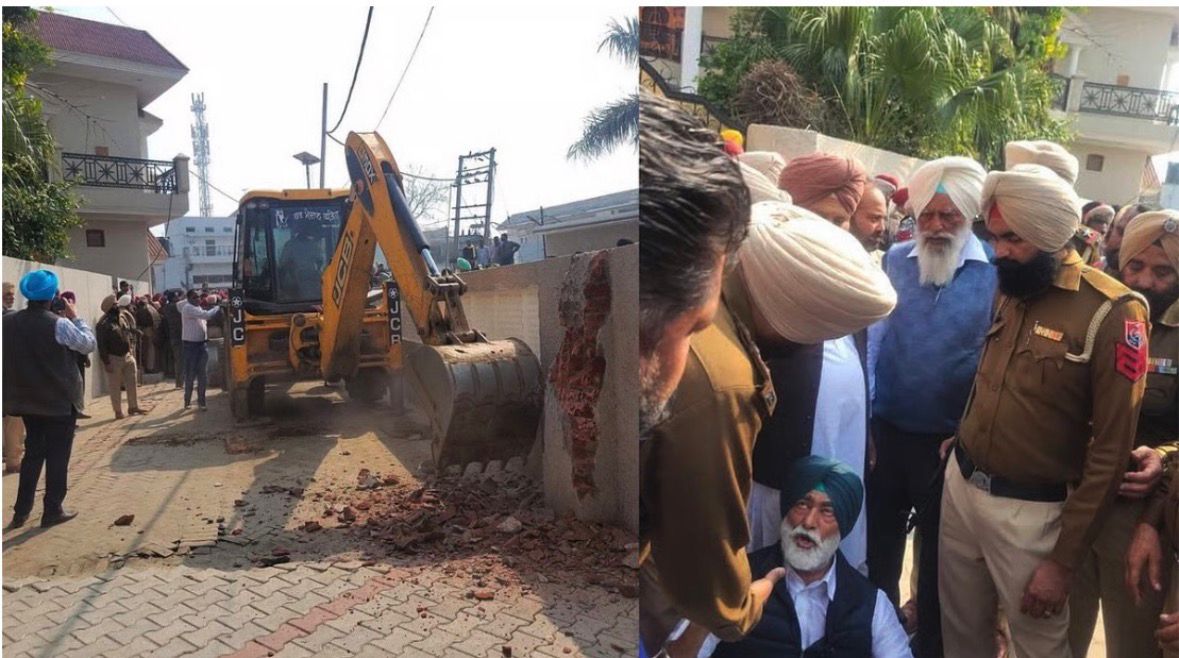 Civil Administration demolishes MLA Khaira’s house, alleges illegal construction